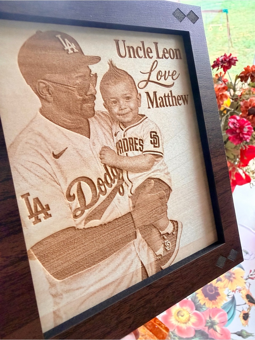 Custom engraved photo on wood any picture! pet memorial, Vacations etc - Picture 7 of 15